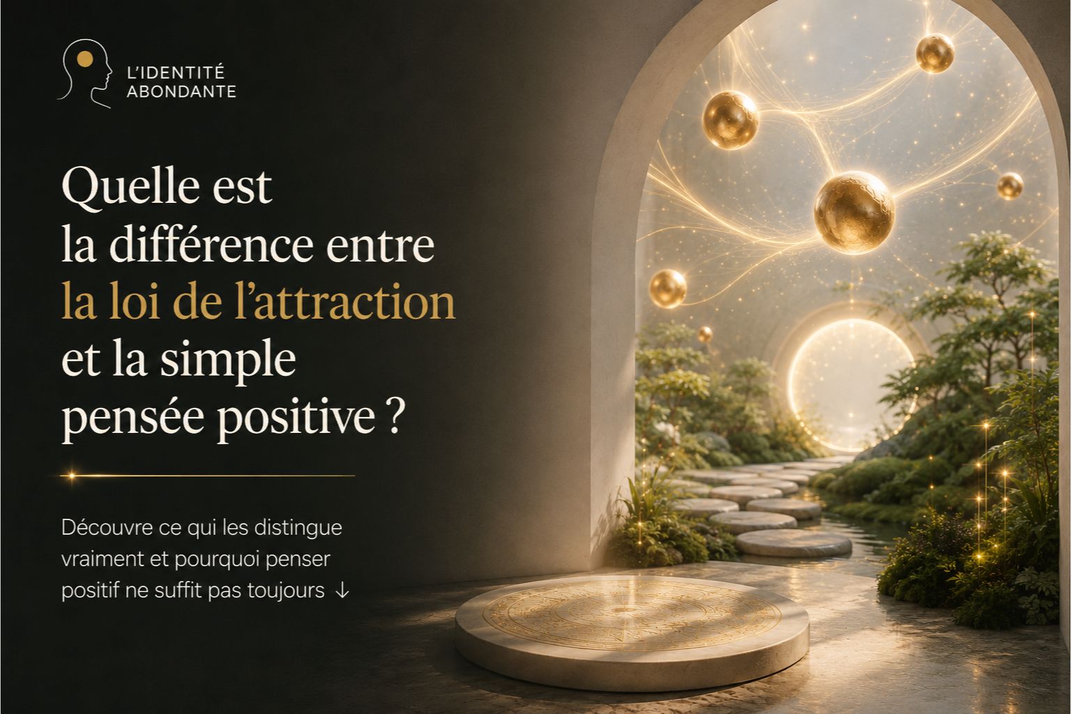 Différence entre la loi de l’attraction et la pensée positive dans une démarche de transformation intérieure