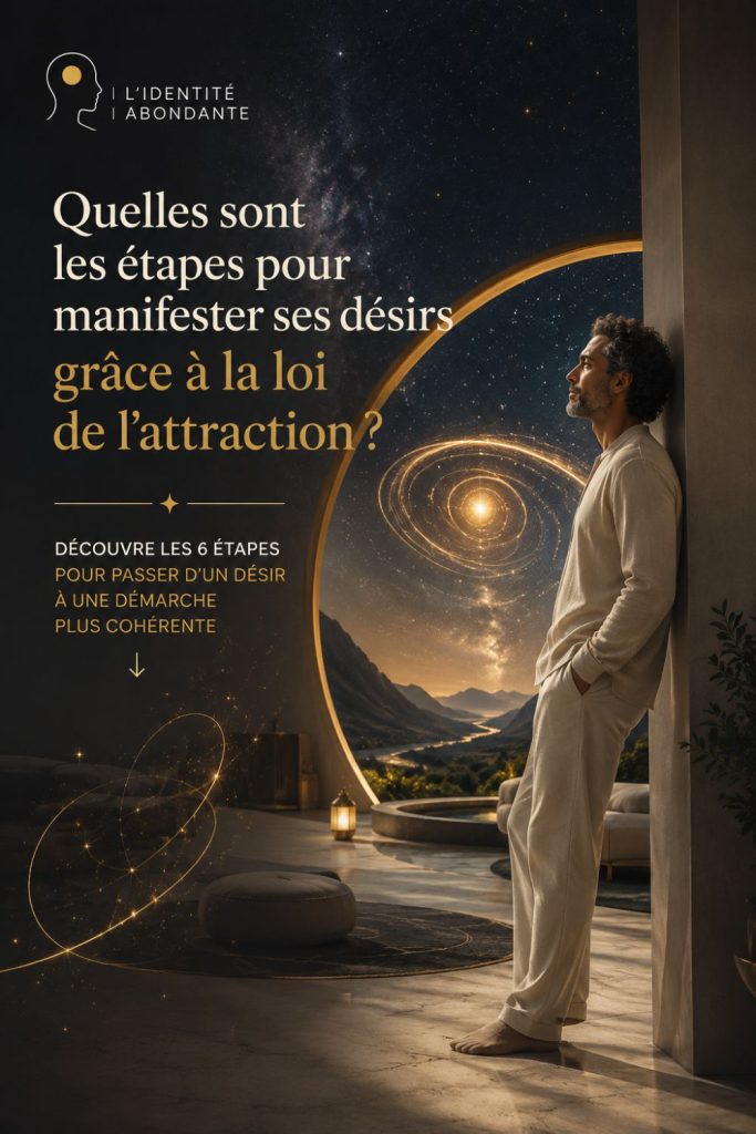 Étapes pour manifester ses désirs grâce à la loi de l’attraction avec une démarche progressive et cohérente.