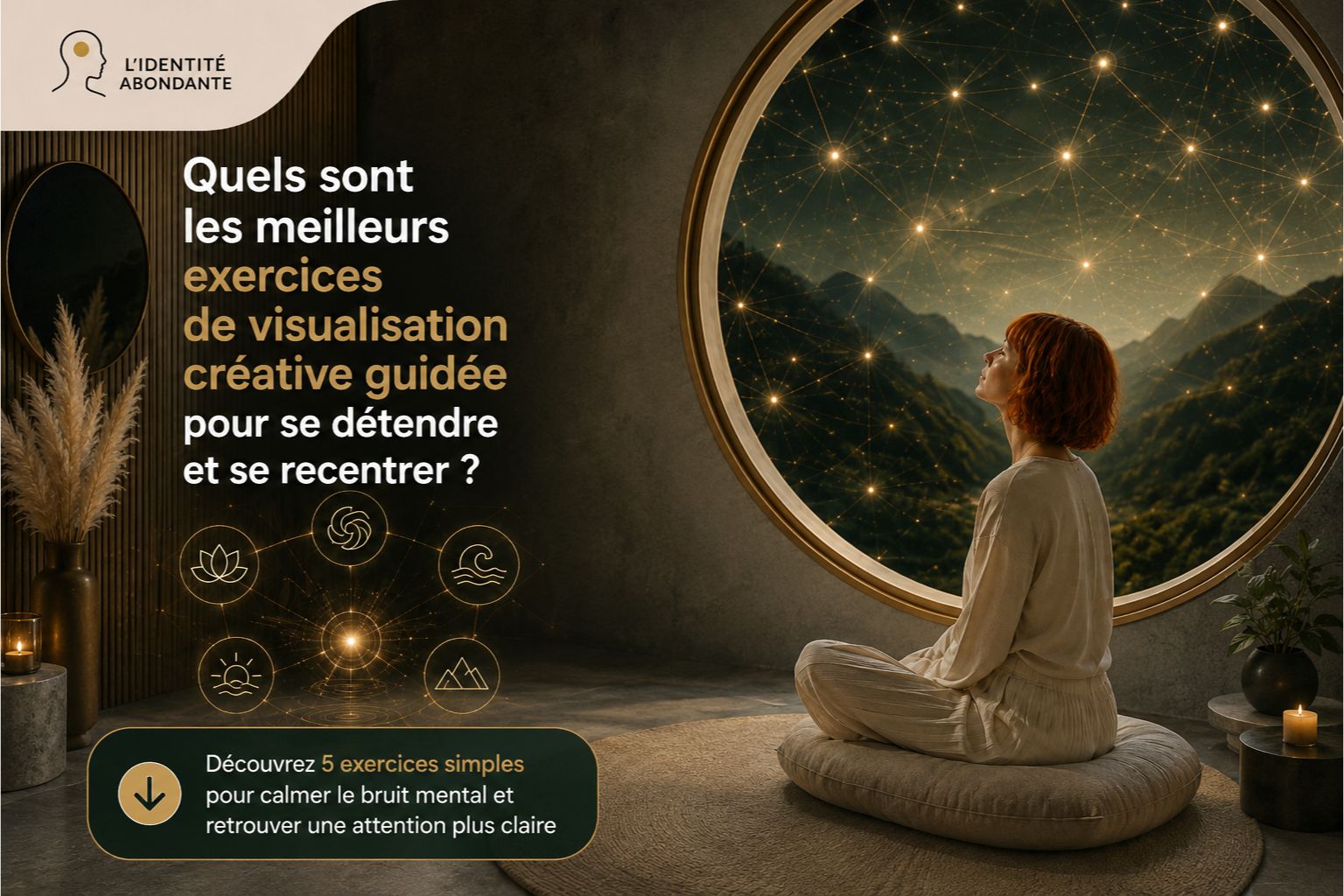 Exercices de visualisation créative guidée pour se détendre et se recentrer