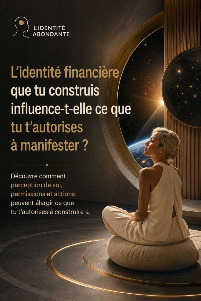 Femme pratiquant la visualisation pour développer son identité financière et s’autoriser à manifester davantage