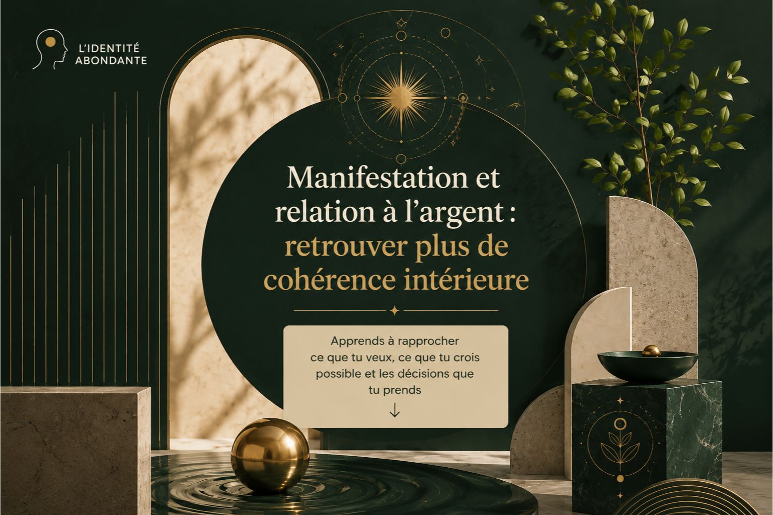 Illustration sur la manifestation et la relation à l’argent pour développer davantage de cohérence intérieure.
