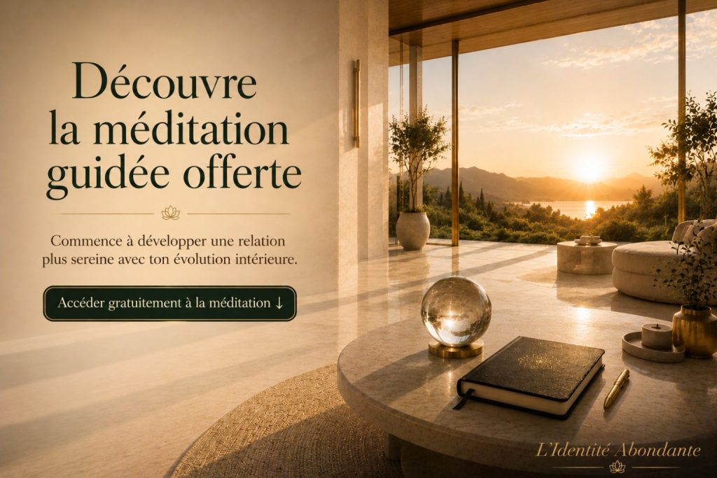 Invitation à découvrir une méditation guidée gratuite pour développer une relation plus sereine avec l’argent et renforcer progressivement son identité financière.