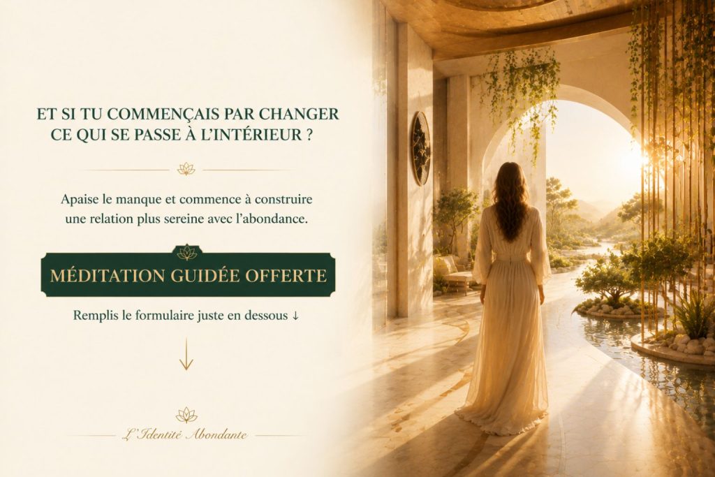 Méditation guidée offerte pour développer une relation plus sereine à l’argent et à l’abondance intérieure.