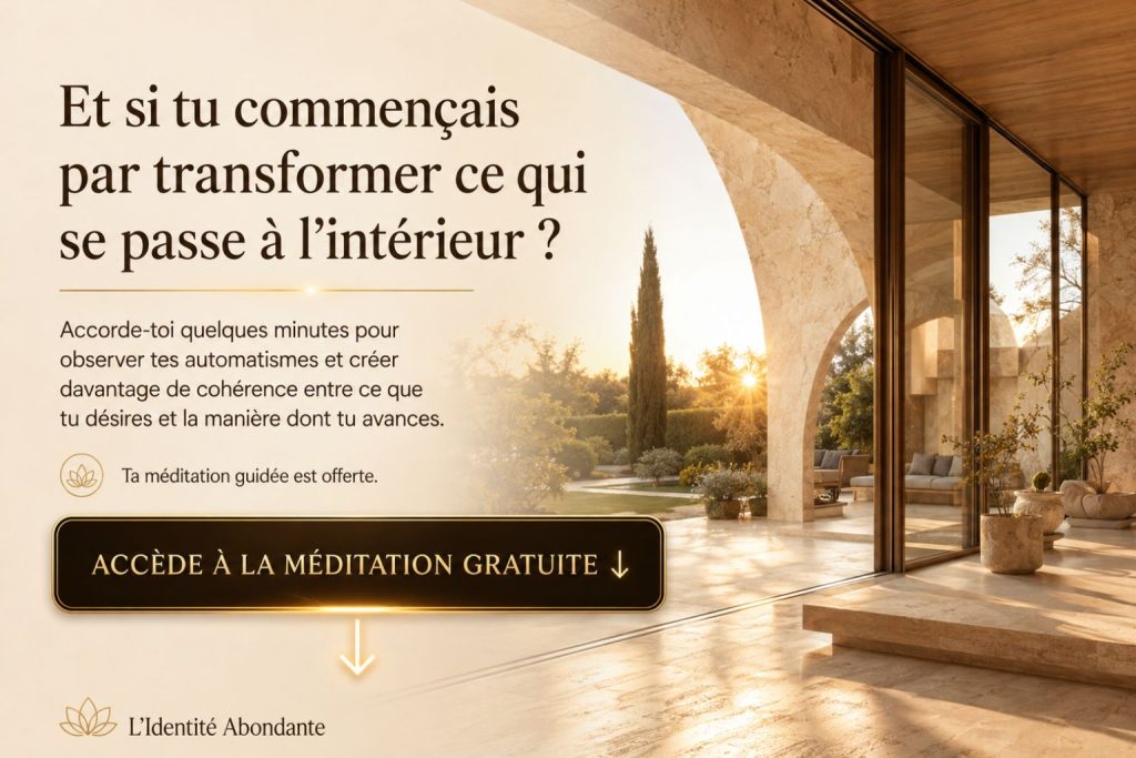 Méditation guidée gratuite pour observer ses automatismes et développer une relation intérieure plus sereine avec l’argent.