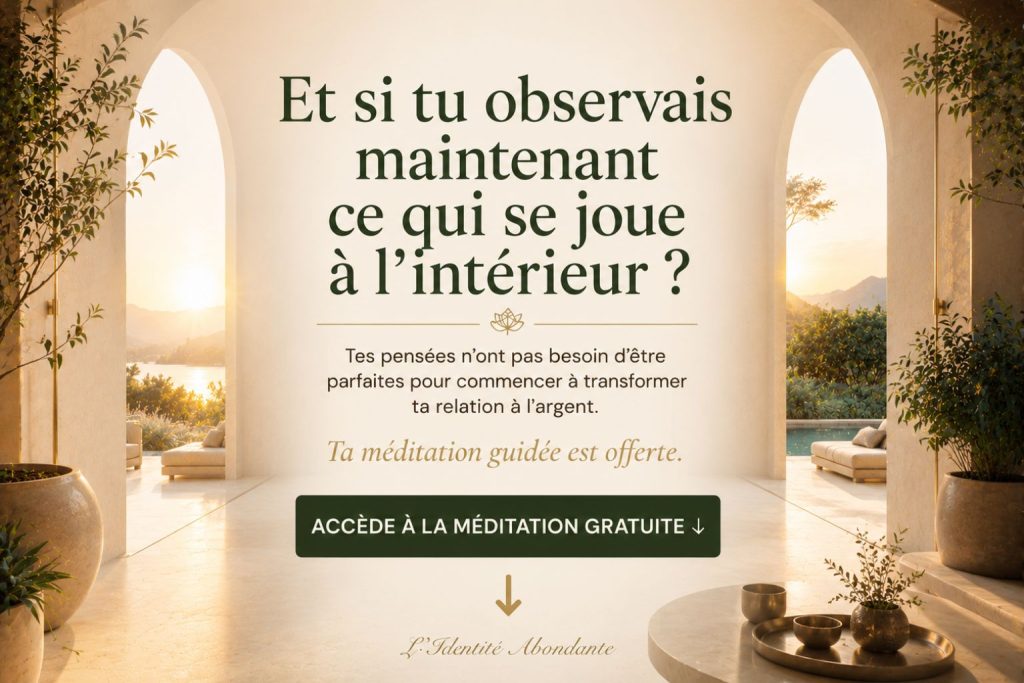 Méditation guidée offerte pour développer une relation plus sereine avec l’argent