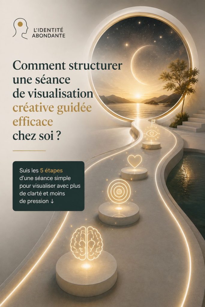 Séance de visualisation créative guidée en 5 étapes pour pratiquer avec plus de clarté et moins de pression.