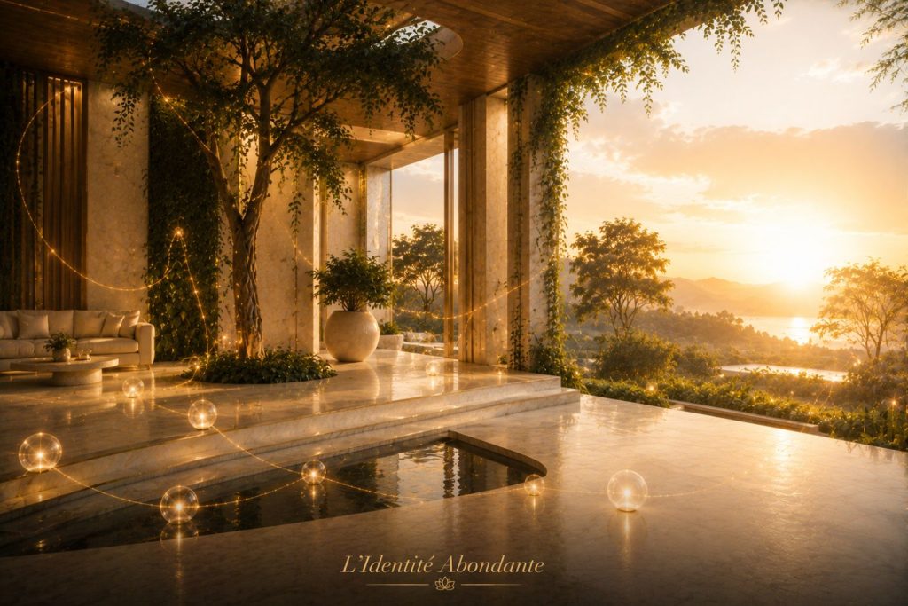 Personne découvrant la visualisation dans un environnement calme et lumineux pour développer progressivement une relation plus sereine avec l’argent.