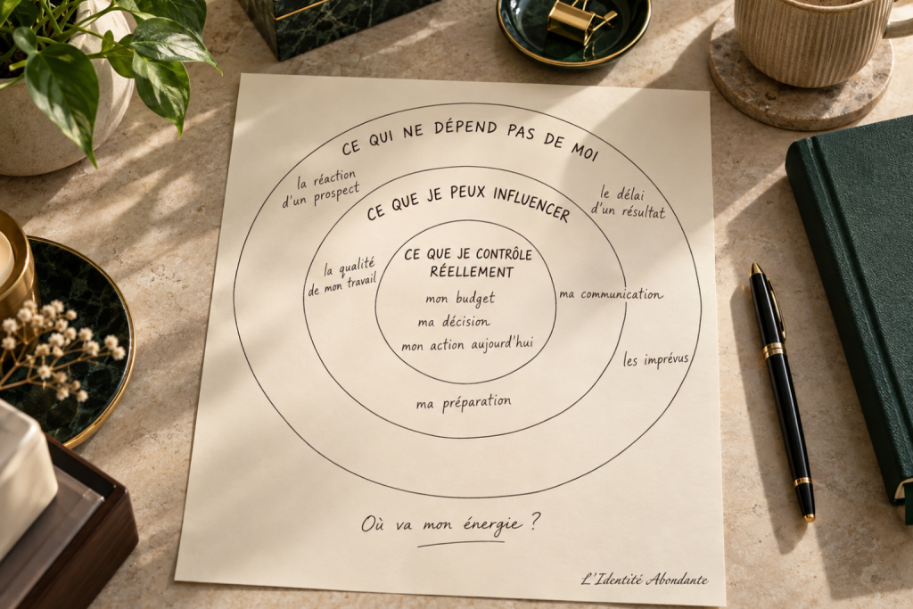 Exercice des 3 cercles de sécurité pour apprendre à lâcher prise et distinguer ce que l’on contrôle de ce que l’on ne contrôle pas