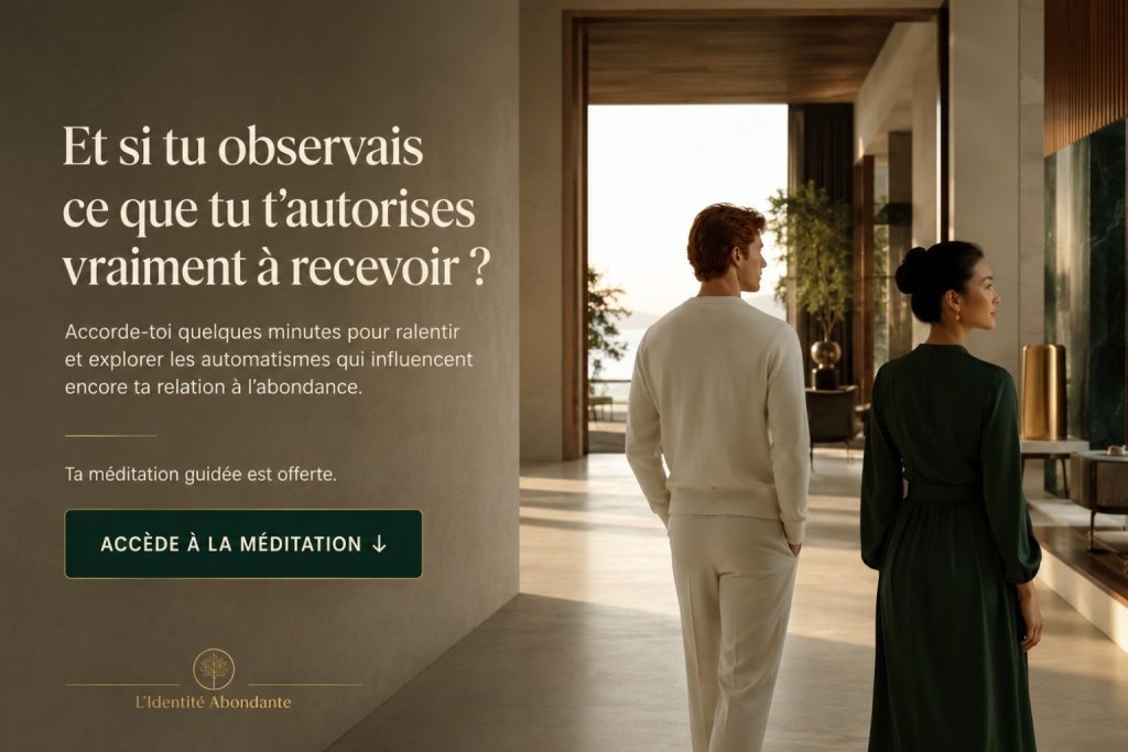 Méditation guidée offerte pour explorer sa relation intérieure à l’abondance.