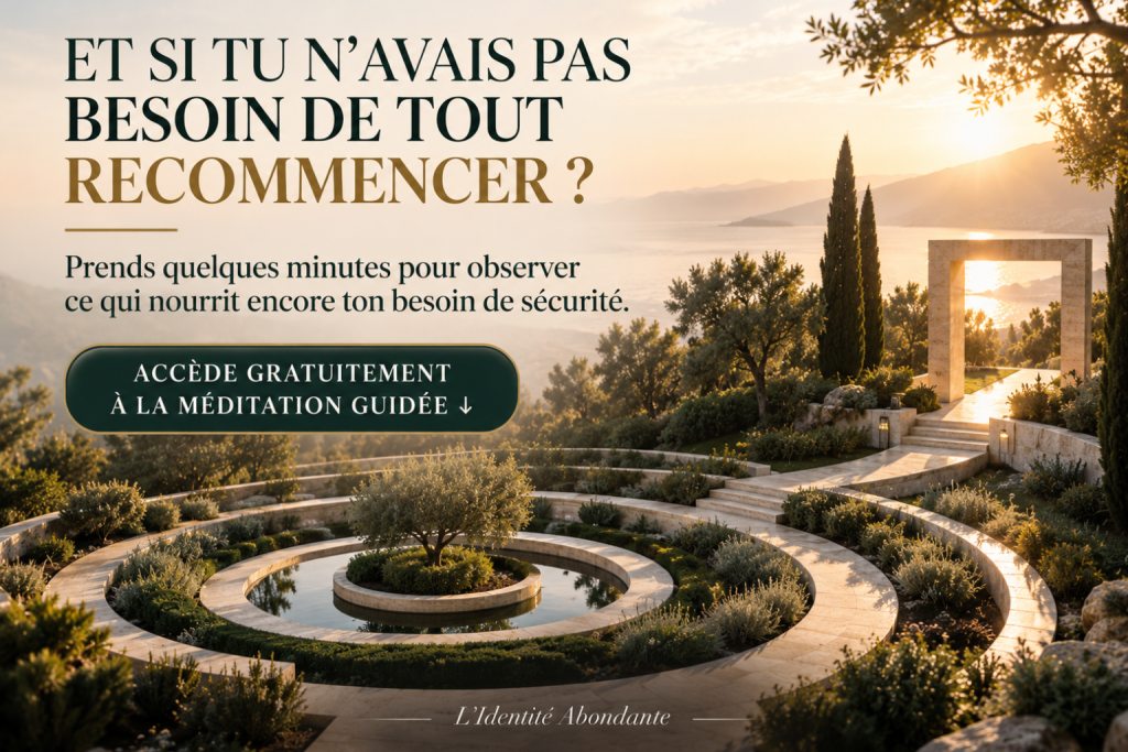 Méditation guidée offerte pour observer les blocages et peurs associés au besoin de sécurité financière.