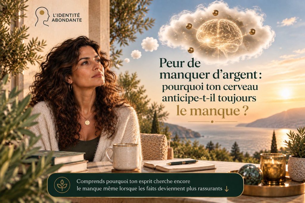 Peur de manquer d’argent et anticipation du manque liée aux réactions du cerveau face à l’insécurité financière.