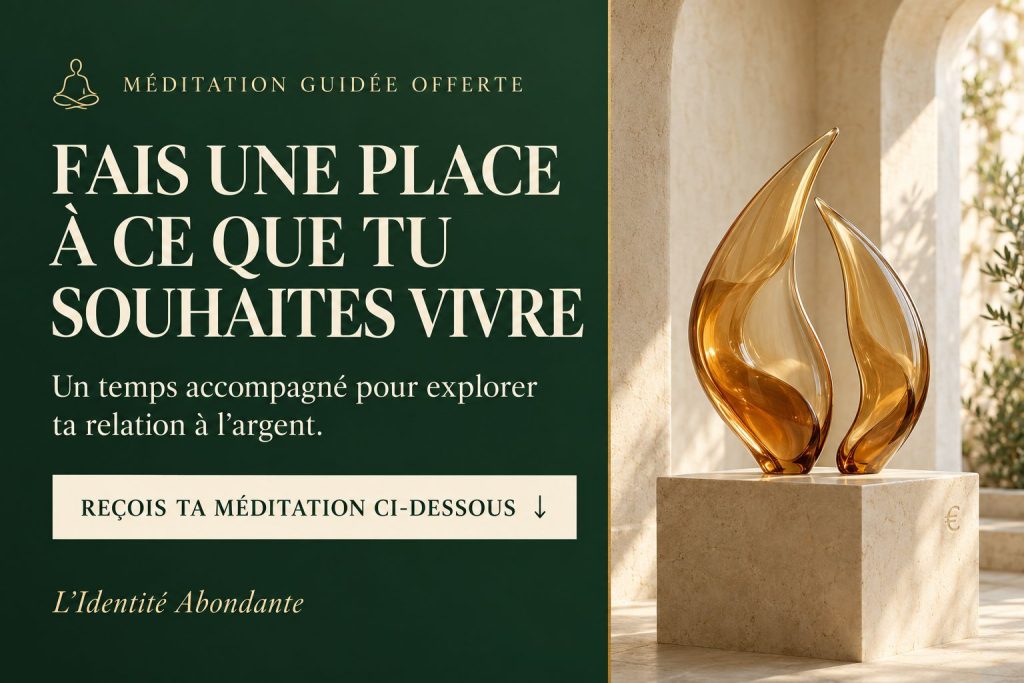 Méditation guidée offerte : « Recevoir sans devoir toujours en faire plus ? » Invitation à la recevoir via le formulaire ci-dessous.